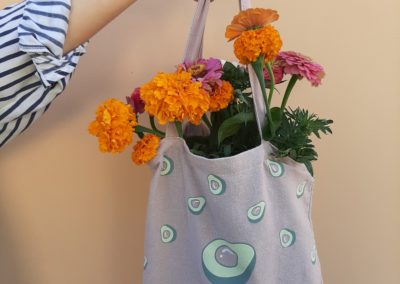 Tote Bag Central Pack gris et imprimé